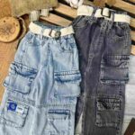 شلوار جین کارگو لبخند کد 905