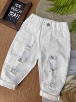 شلوار جین سفید کد ۹۵۲