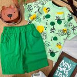 تیشرت شلوارک چاپی کد 992