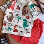 تیشرت شلوارک چاپی کد 1006