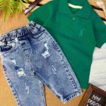 شلوار جین ساده آبی تیره کد 1019