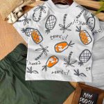 تیشرت شلوارک چاپی کد 1024