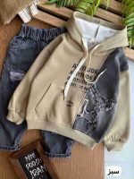 هودی تک دورس و جین ستاره (وارداتی) کد 1049 - Image 2