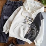 هودی تک دورس و جین ستاره (وارداتی) کد 1049