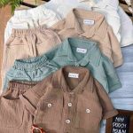 تیشرت شلوارک لینن کوک دوزی 1057