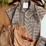 تیشرت شلوارک طرح دار کد 1065