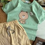 تیشرت شلوارک حیوانات گوگولی کد 1151