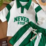 تیشرت شلوارک Never stop کد 1188