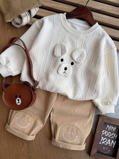 12101 بلوز شلوار تدی مهربون ( وارداتی ) کد 1210 - Image 1