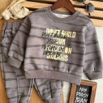 ست خز دار راه راه انگلیسی کد 1336