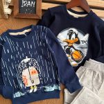 بلوز شلوار طرح دار کد 1369