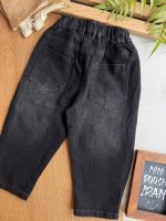 شلوار جین مشکی زاپ دار 1403 - Image 2