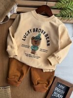 ست چاپی تدی قهوه ای کد 1417 - Image 2