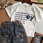 تیشرت شلوارک جین EY کد 1525